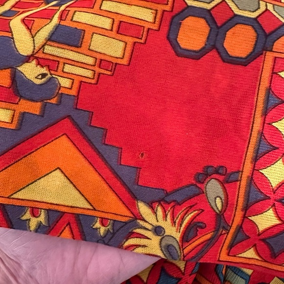 Vintage 60s Joni Apple Egyptian Revival Maxi Psychedelic Boho Tribal Print - Picture 17 of 17